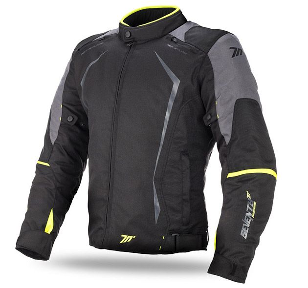 Chaqueta SEVENTY SD-JR47 Racing Invierno Negro/Amarillo