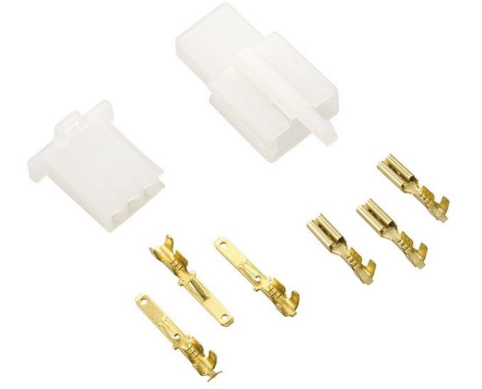 Conector Macho + Hembra 3 terminales