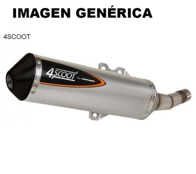 Tubo de escape Tecnigas Modelo 4 Scoot Piaggio 125 4T Leader Eng. (Air Cooled) CE