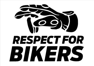 Adhesivo RESPECT FOR BIKERS Guante 15 cm.