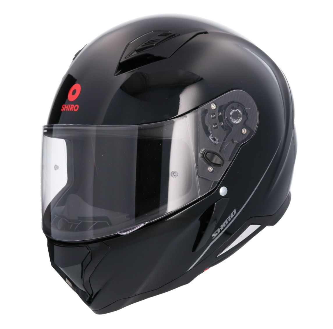 Casco SHIRO HUNTER SH-890 MONOCOLOR NEGRO BRILLO
