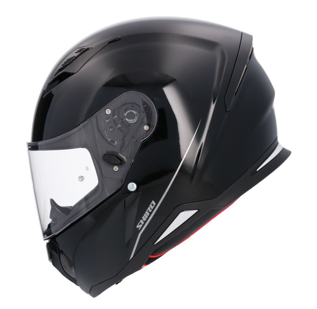Casco SHIRO HUNTER SH-890 MONOCOLOR NEGRO BRILLO 3