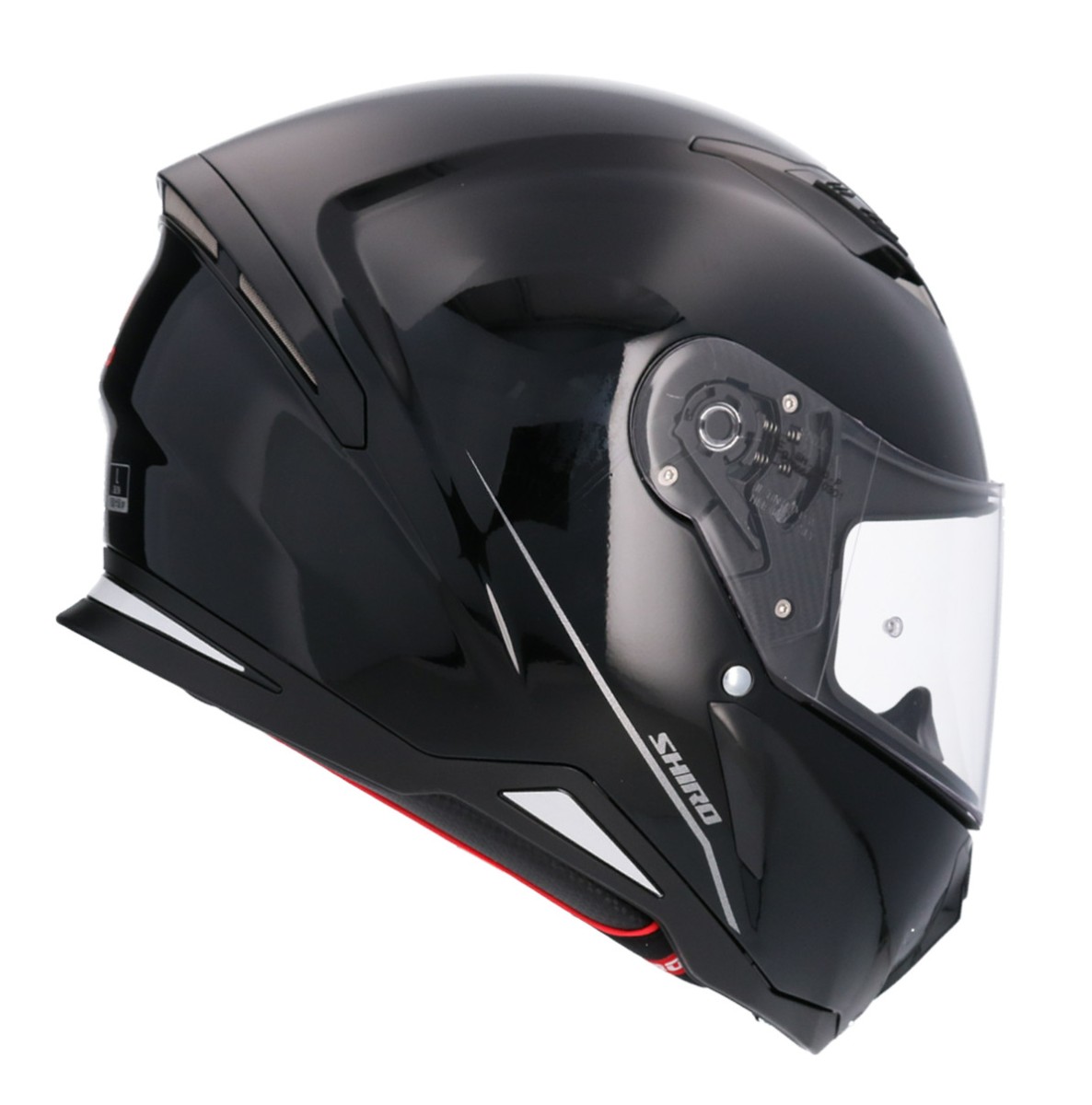 Casco SHIRO HUNTER SH-890 MONOCOLOR NEGRO BRILLO 4