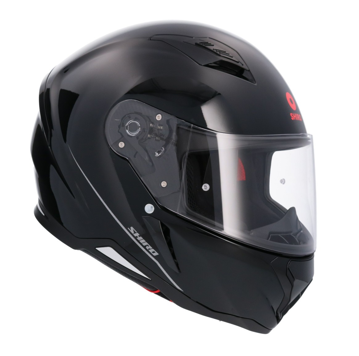 Casco SHIRO HUNTER SH-890 MONOCOLOR NEGRO BRILLO 6