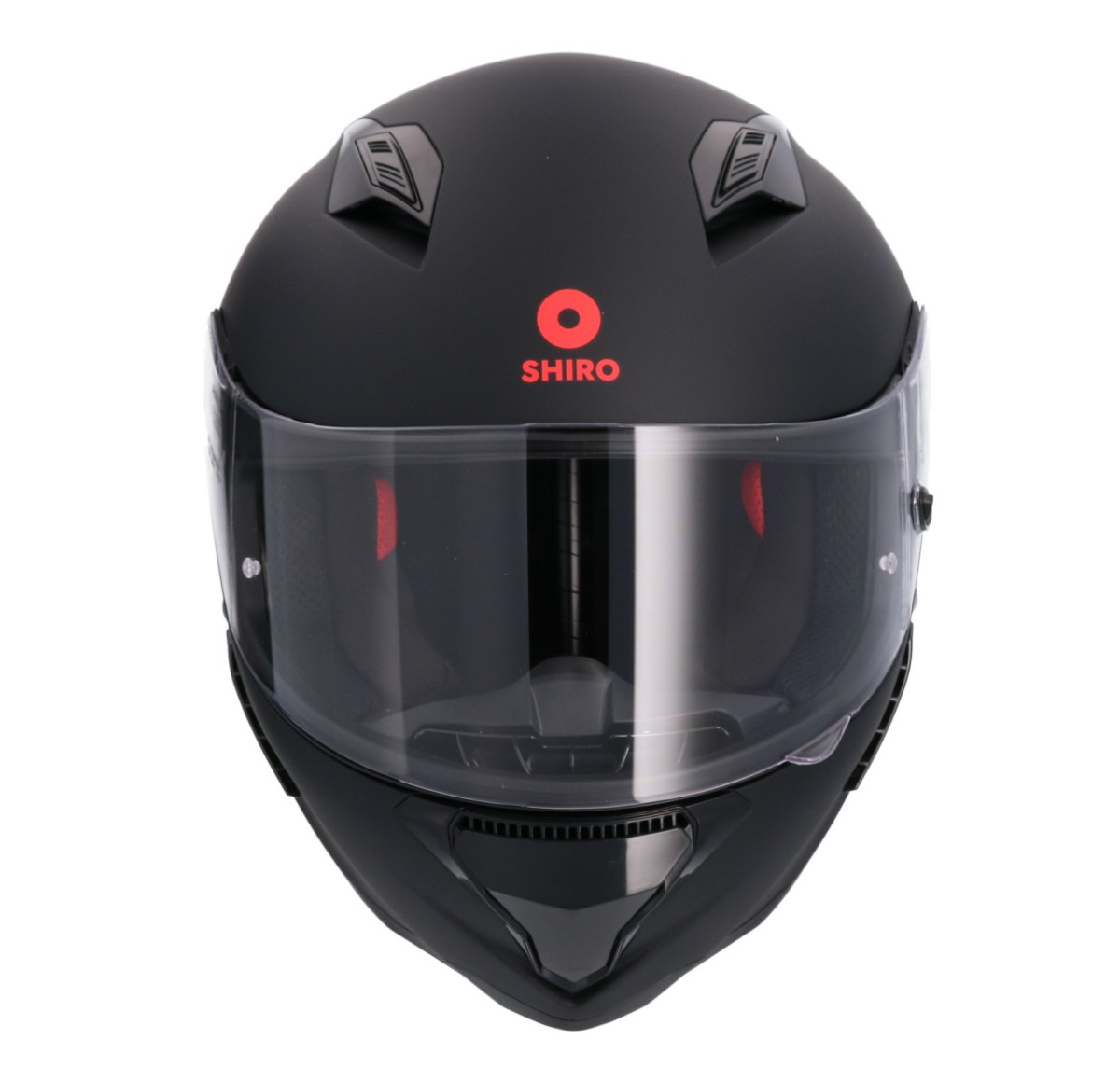 Casco SHIRO HUNTER SH-890 MONOCOLOR NEGRO MATE 1