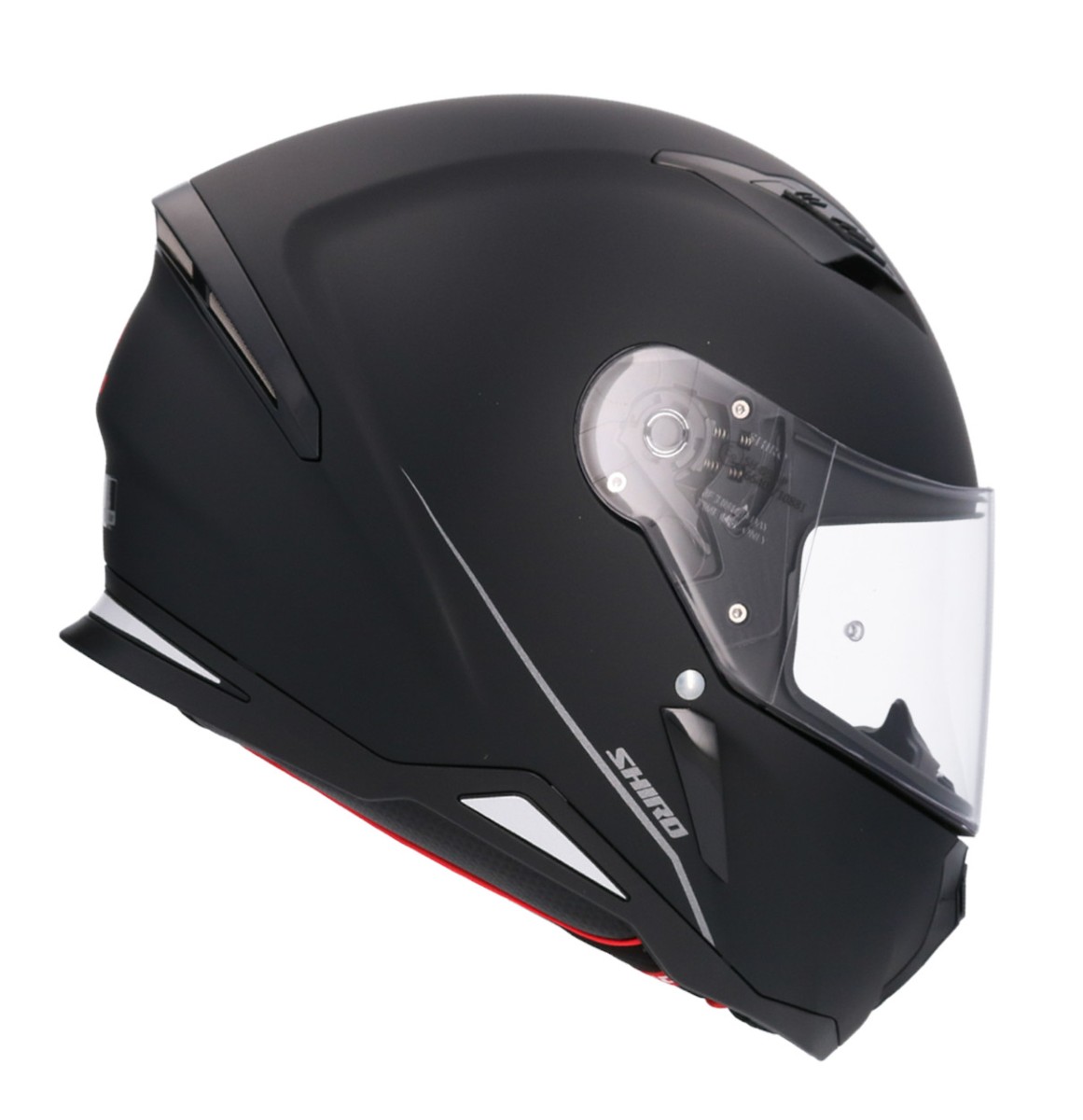 Casco SHIRO HUNTER SH-890 MONOCOLOR NEGRO MATE 2