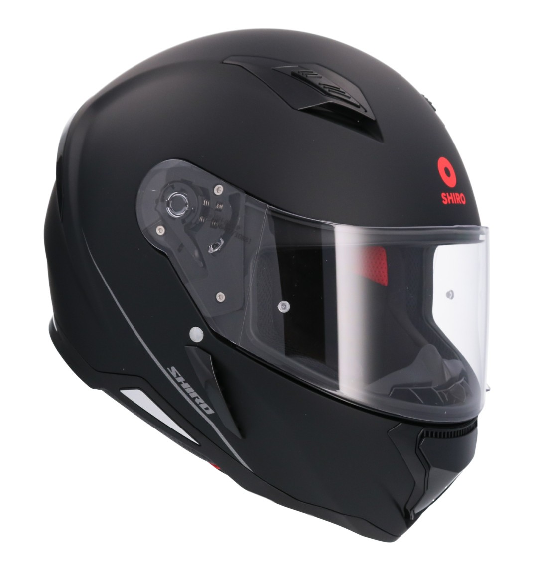 Casco SHIRO HUNTER SH-890 MONOCOLOR NEGRO MATE 7