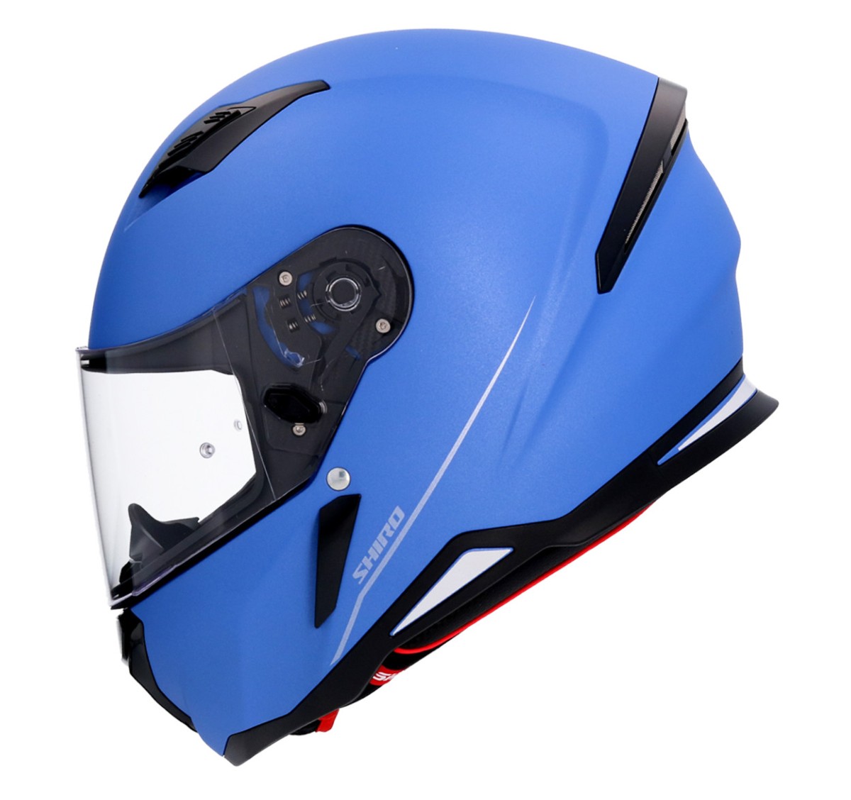Casco SHIRO HUNTER SH-890 MONOCOLOR AZUL MATE 6