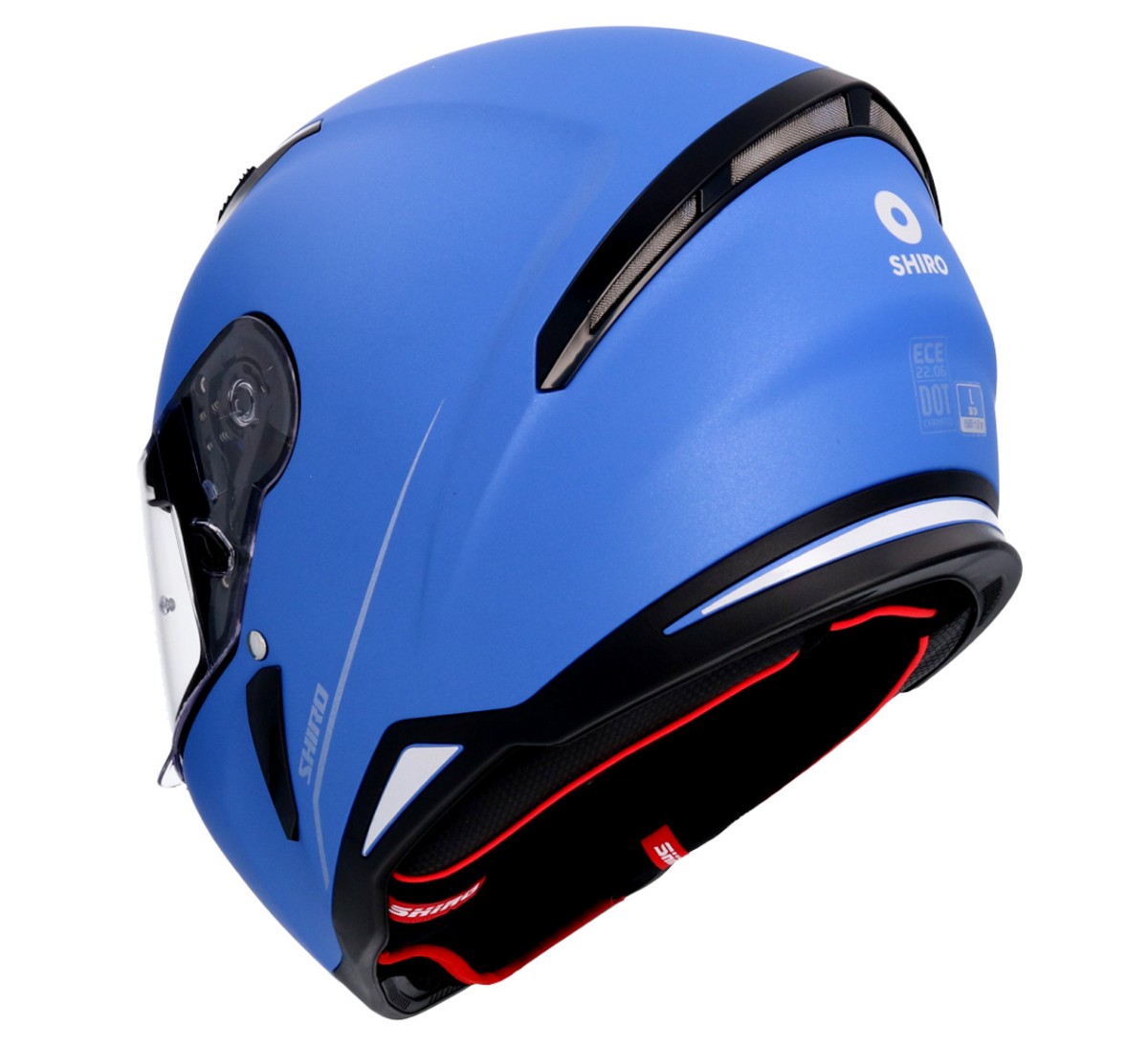 Casco SHIRO HUNTER SH-890 MONOCOLOR AZUL MATE 5