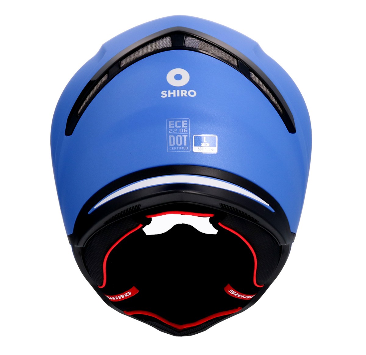 Casco SHIRO HUNTER SH-890 MONOCOLOR AZUL MATE 7