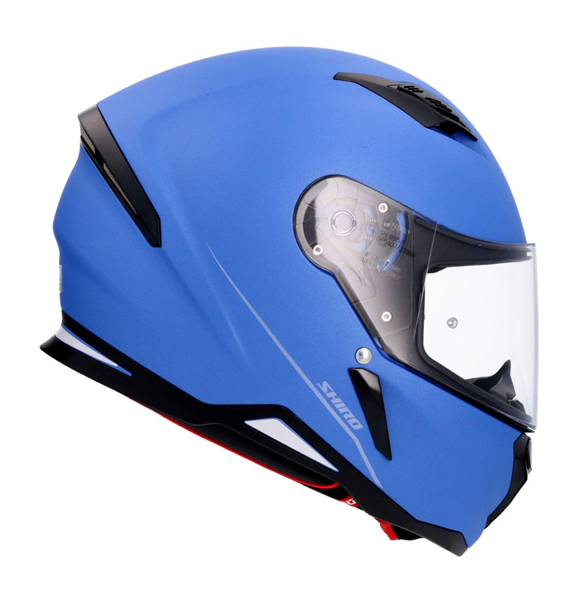 Casco SHIRO HUNTER SH-890 MONOCOLOR AZUL MATE 3