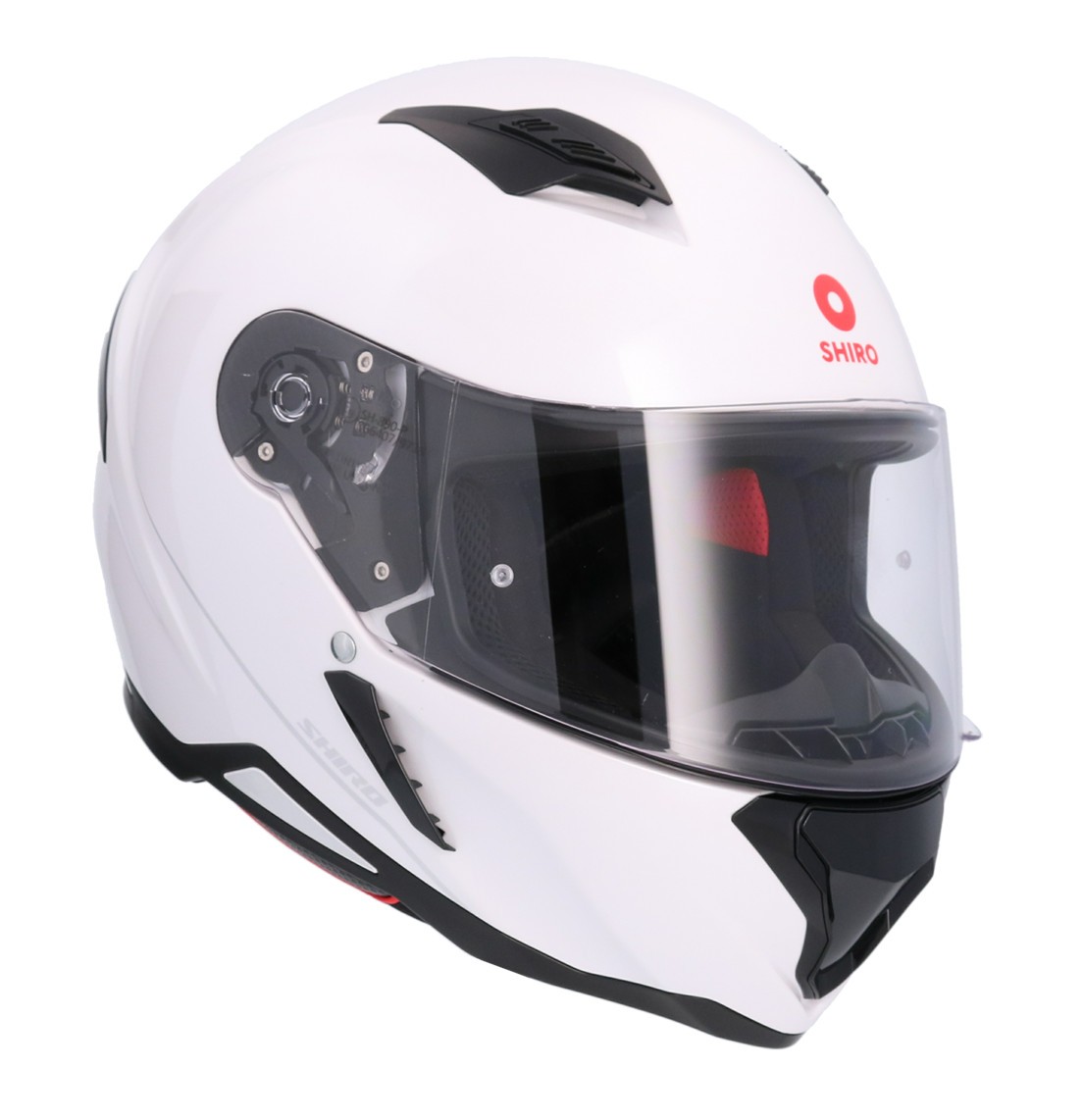 Casco SHIRO HUNTER SH-890 MONOCOLOR BLANCO PERLA 4