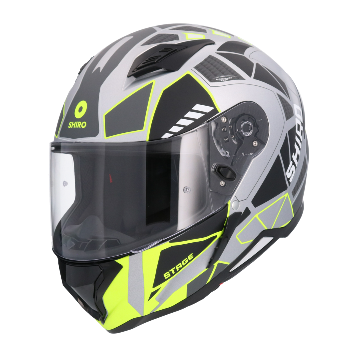 Casco SHIRO HUNTER SH-890 STAGE PLATA MATE