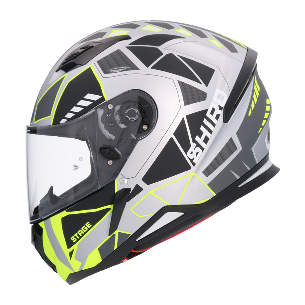Casco SHIRO HUNTER SH-890 STAGE PLATA MATE 7