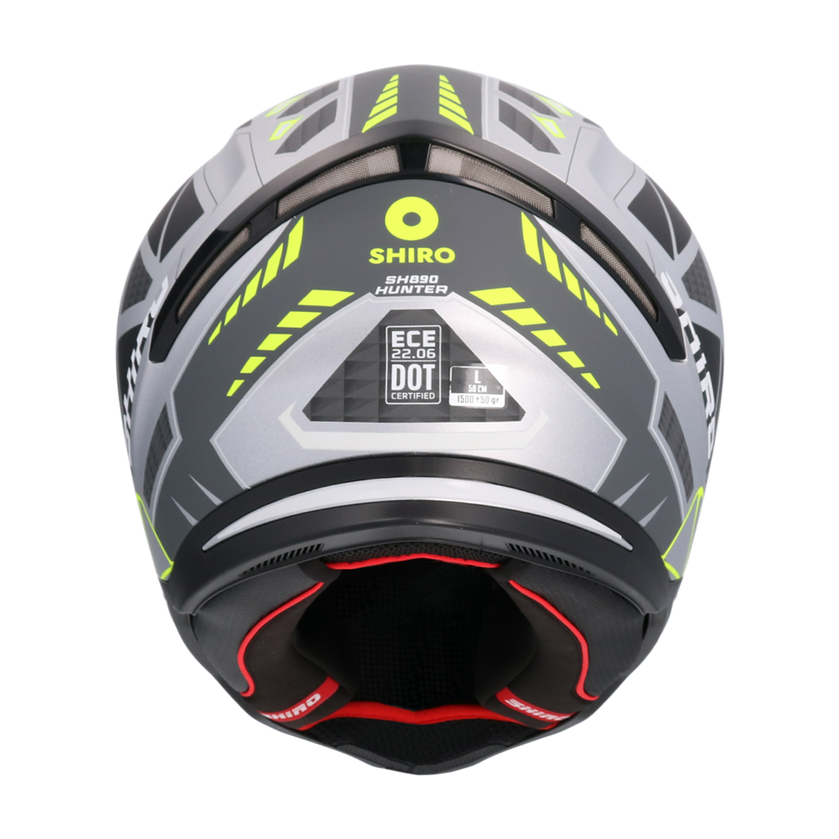 Casco SHIRO HUNTER SH-890 STAGE PLATA MATE 4