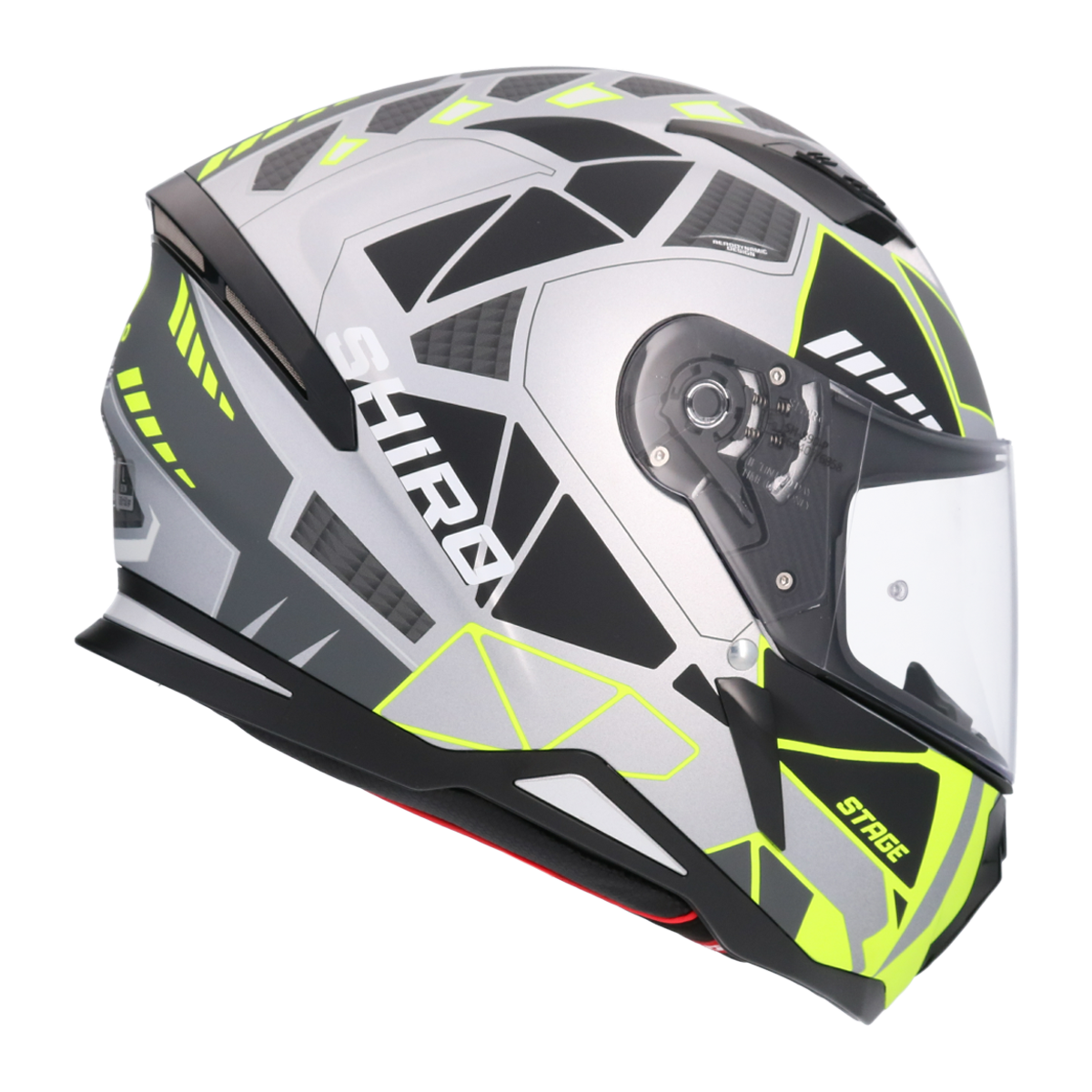 Casco SHIRO HUNTER SH-890 STAGE PLATA MATE 2