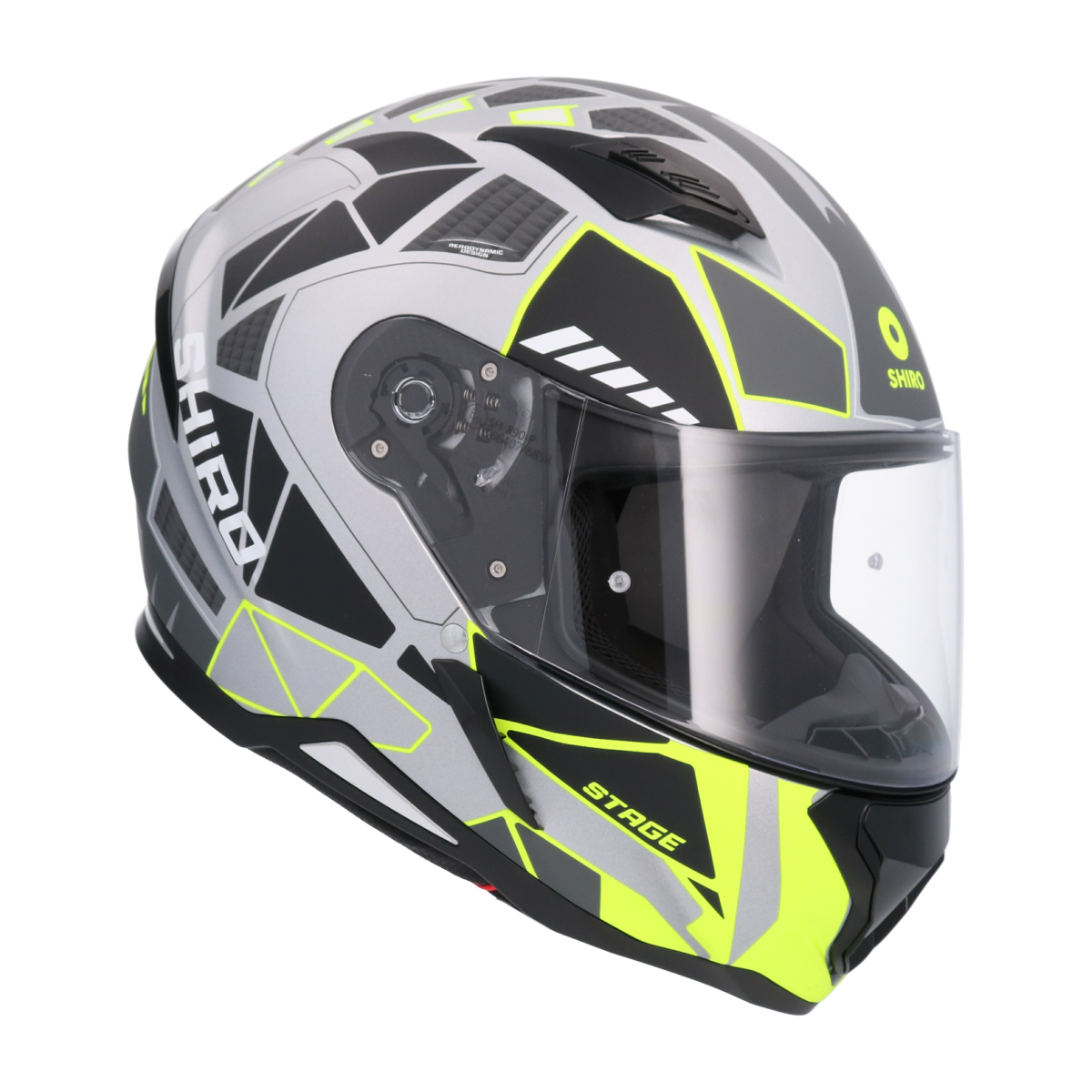 Casco SHIRO HUNTER SH-890 STAGE PLATA MATE 6
