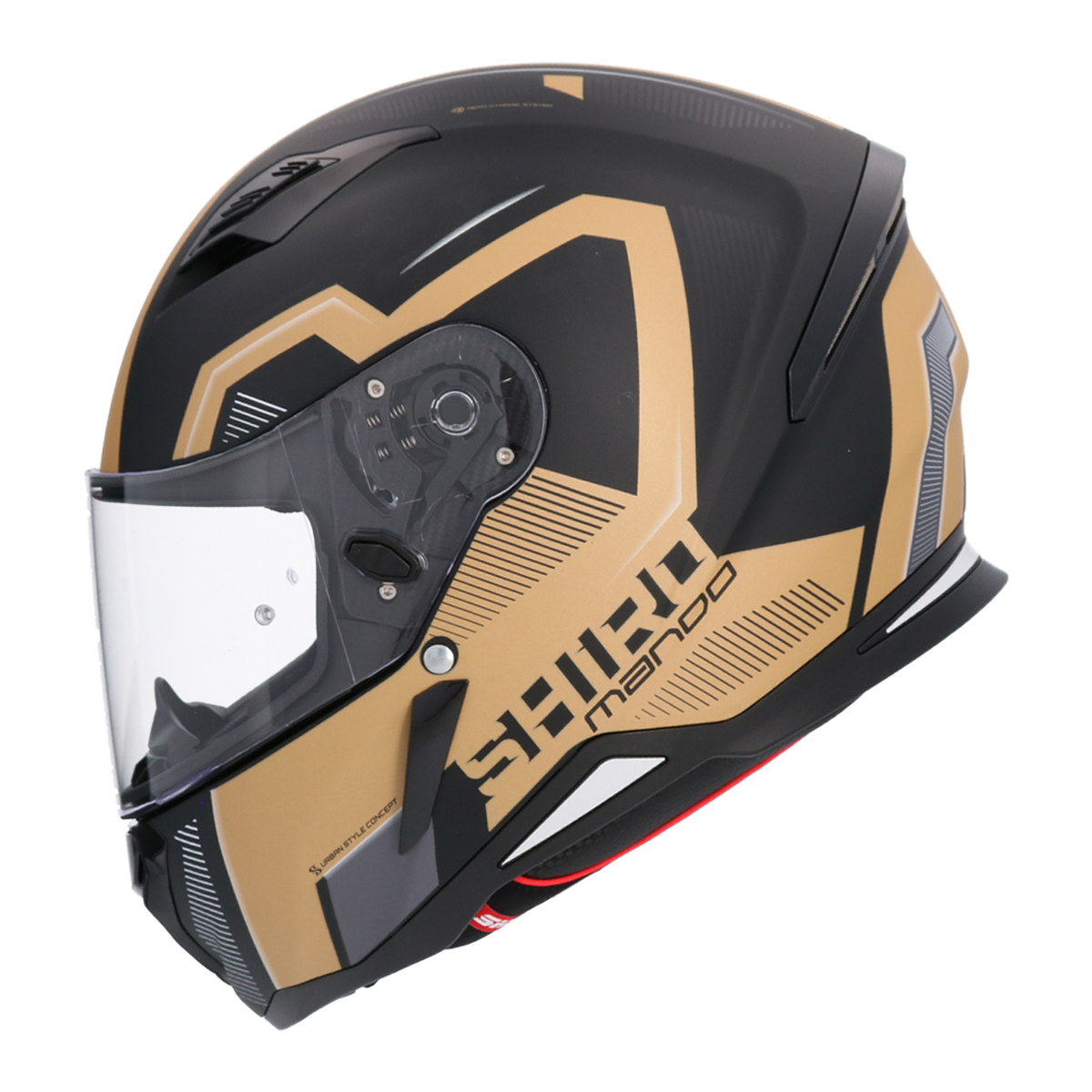 Casco SHIRO HUNTER SH-890 MANDO DORADO MATE 4