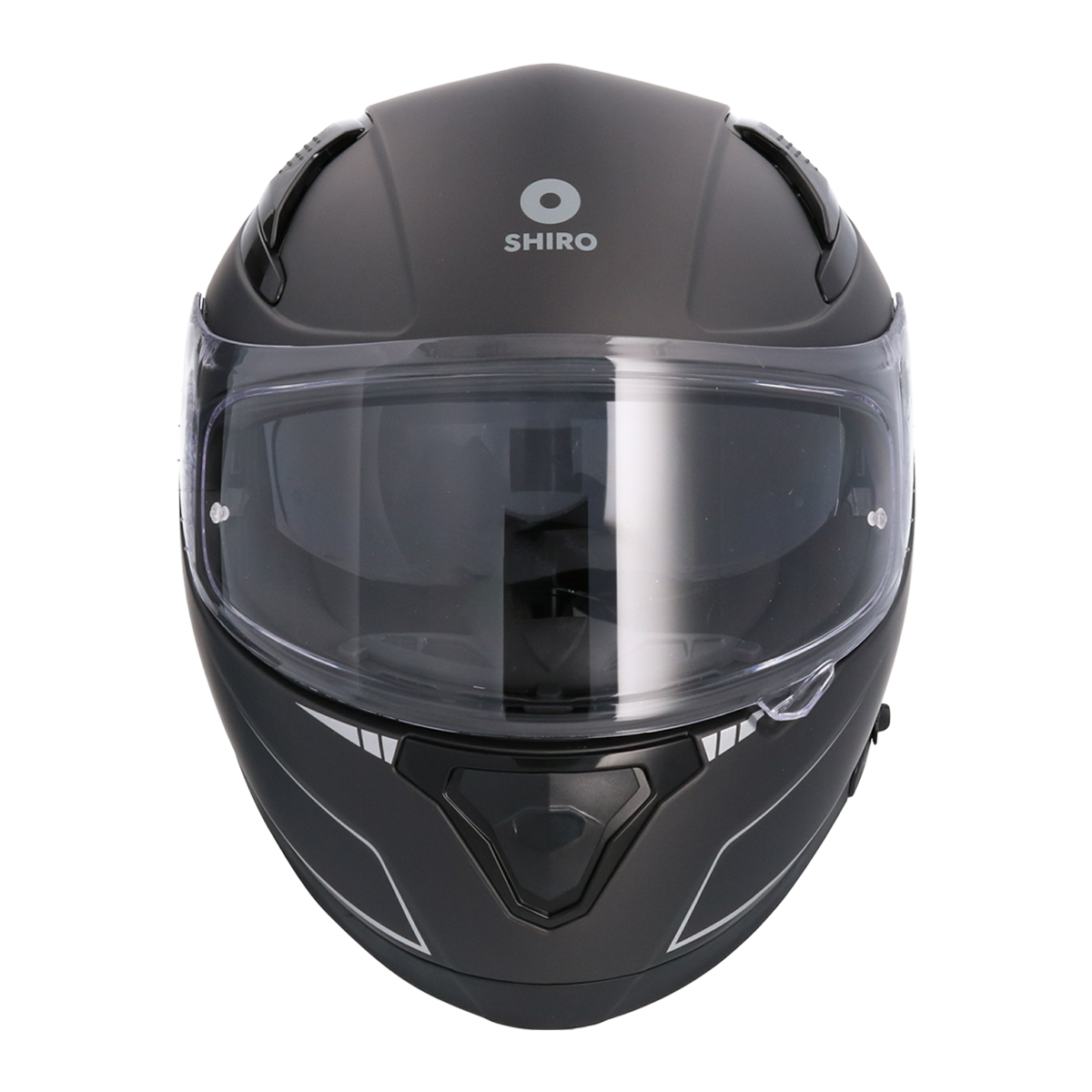 Casco SHIRO KATANA SOLID NEGRO MATE 1