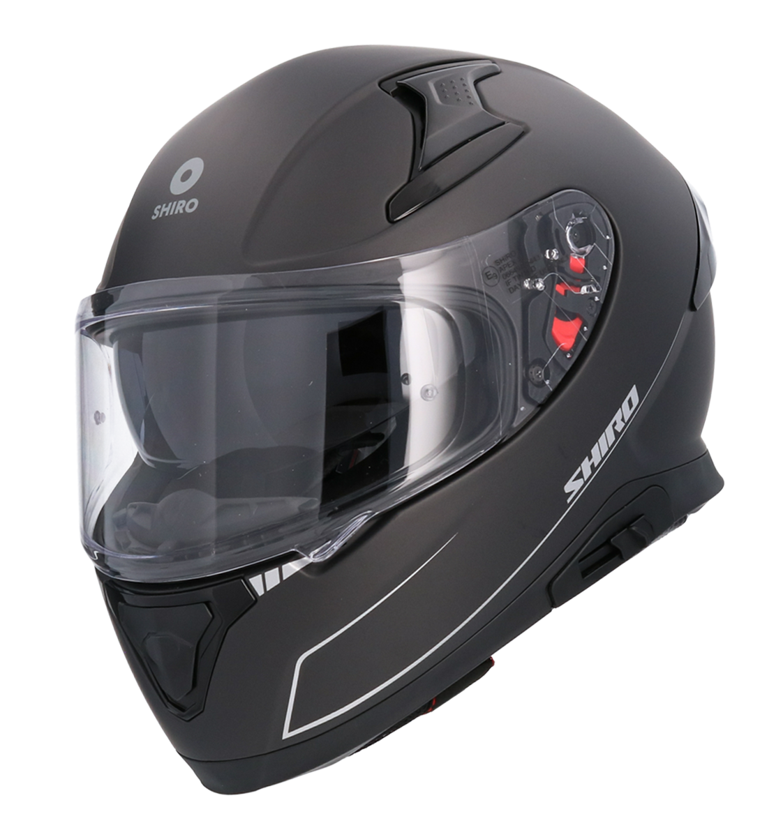 Casco SHIRO KATANA SOLID NEGRO MATE 3