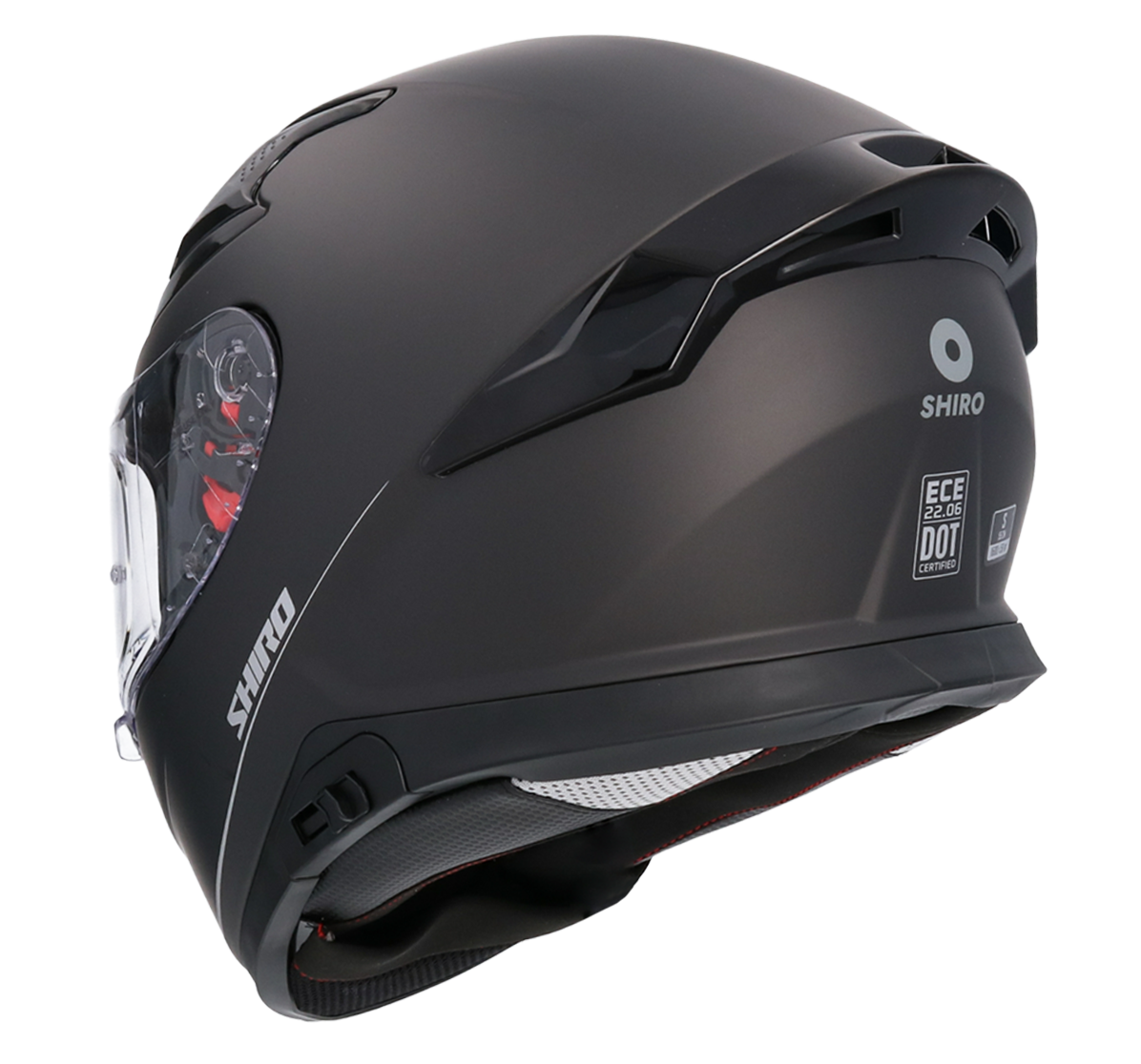 Casco SHIRO KATANA SOLID NEGRO MATE 7