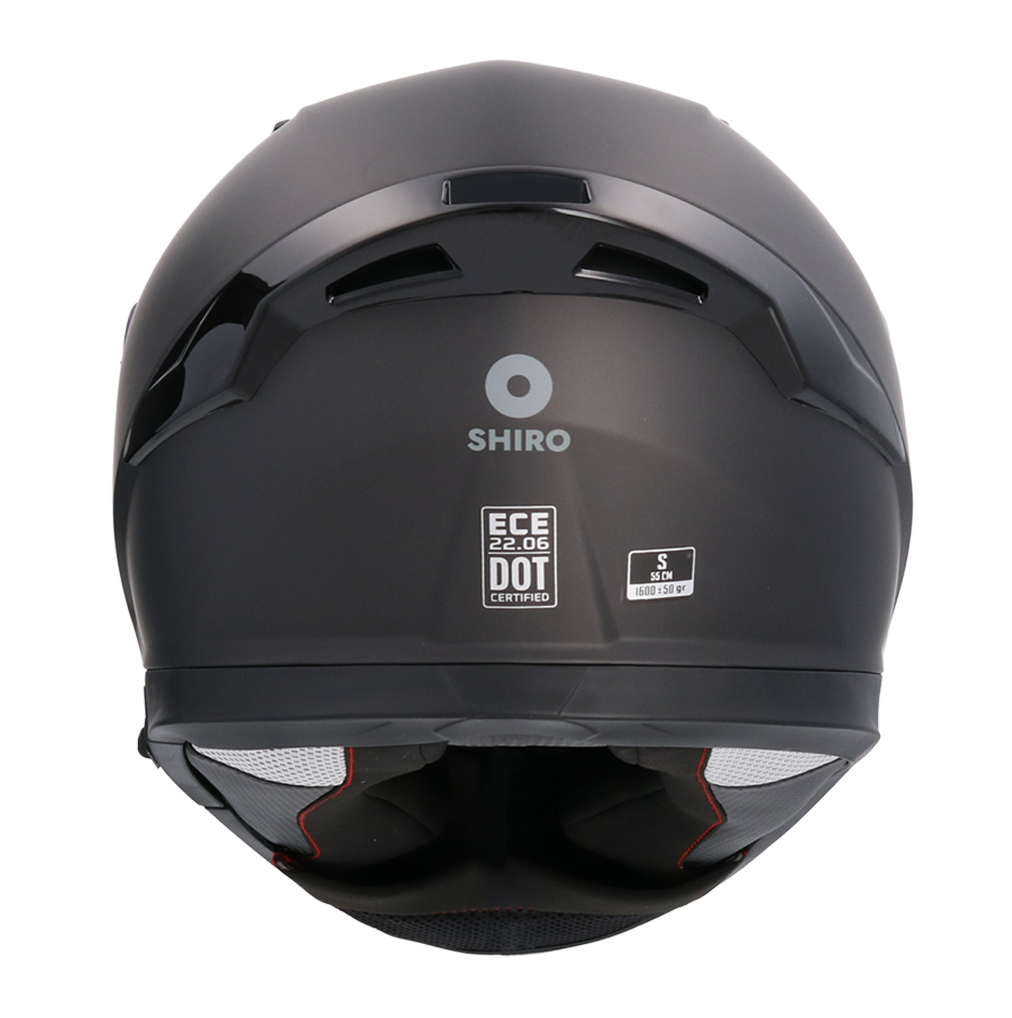 Casco SHIRO KATANA SOLID NEGRO MATE 5