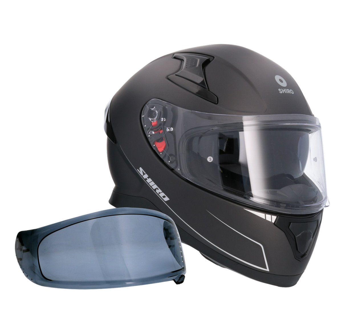 Casco SHIRO KATANA SOLID NEGRO MATE