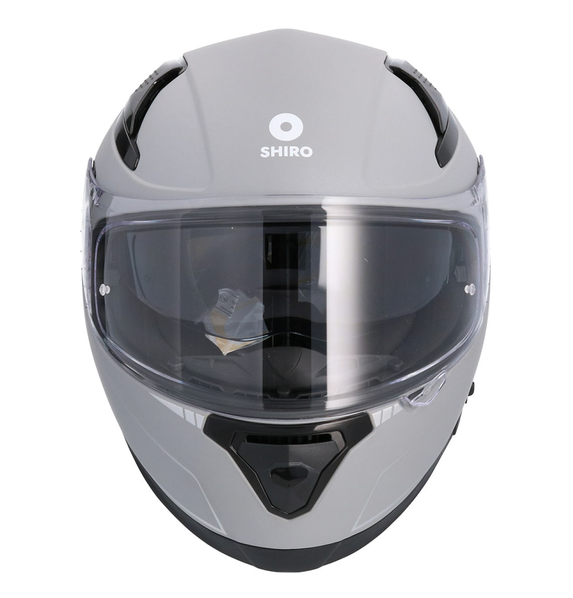 Casco SHIRO KATANA SOLID TITANIO MATE + Pantalla Oscura Regalo 4