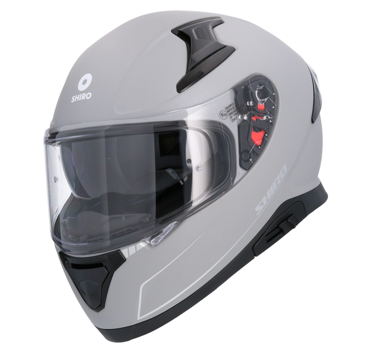 Casco SHIRO KATANA SOLID TITANIO MATE + Pantalla Oscura Regalo 7