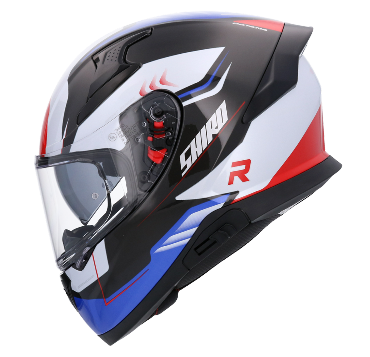 Casco SHIRO KATANA ORBE AZUL + Pantalla Oscura Regalo 5