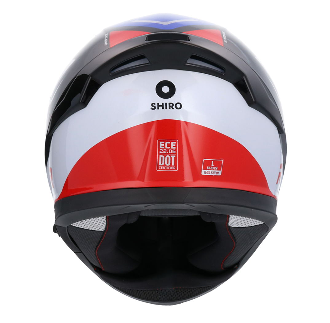 Casco SHIRO KATANA ORBE AZUL + Pantalla Oscura Regalo 4