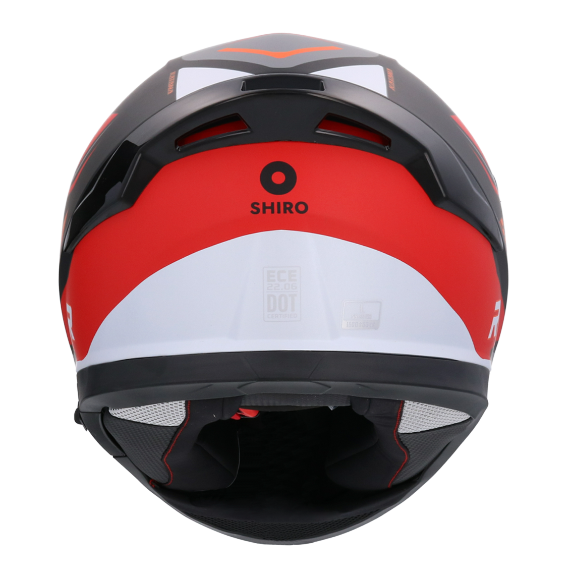Casco SHIRO KATANA ORBE ROJO + Pantalla Oscura Regalo 2