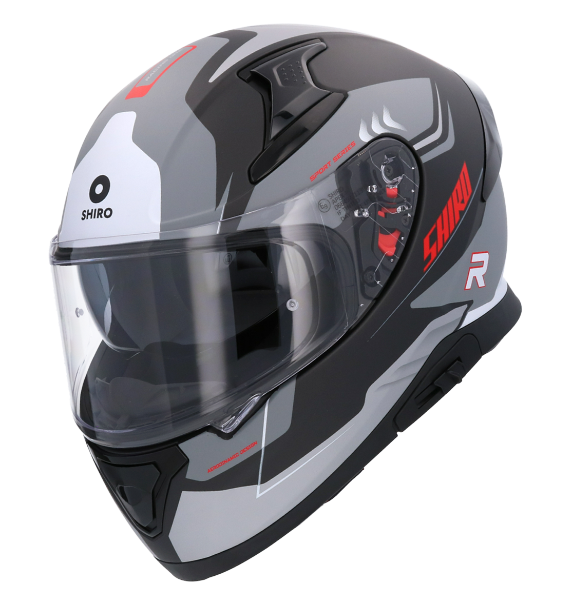 Casco SHIRO KATANA ORBE GRIS + Pantalla Oscura Regalo 2