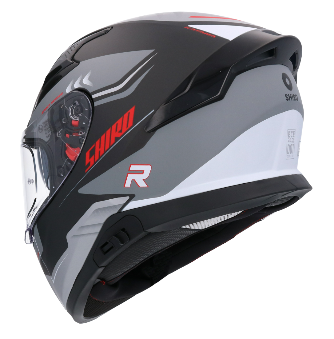 Casco SHIRO KATANA ORBE GRIS + Pantalla Oscura Regalo 3