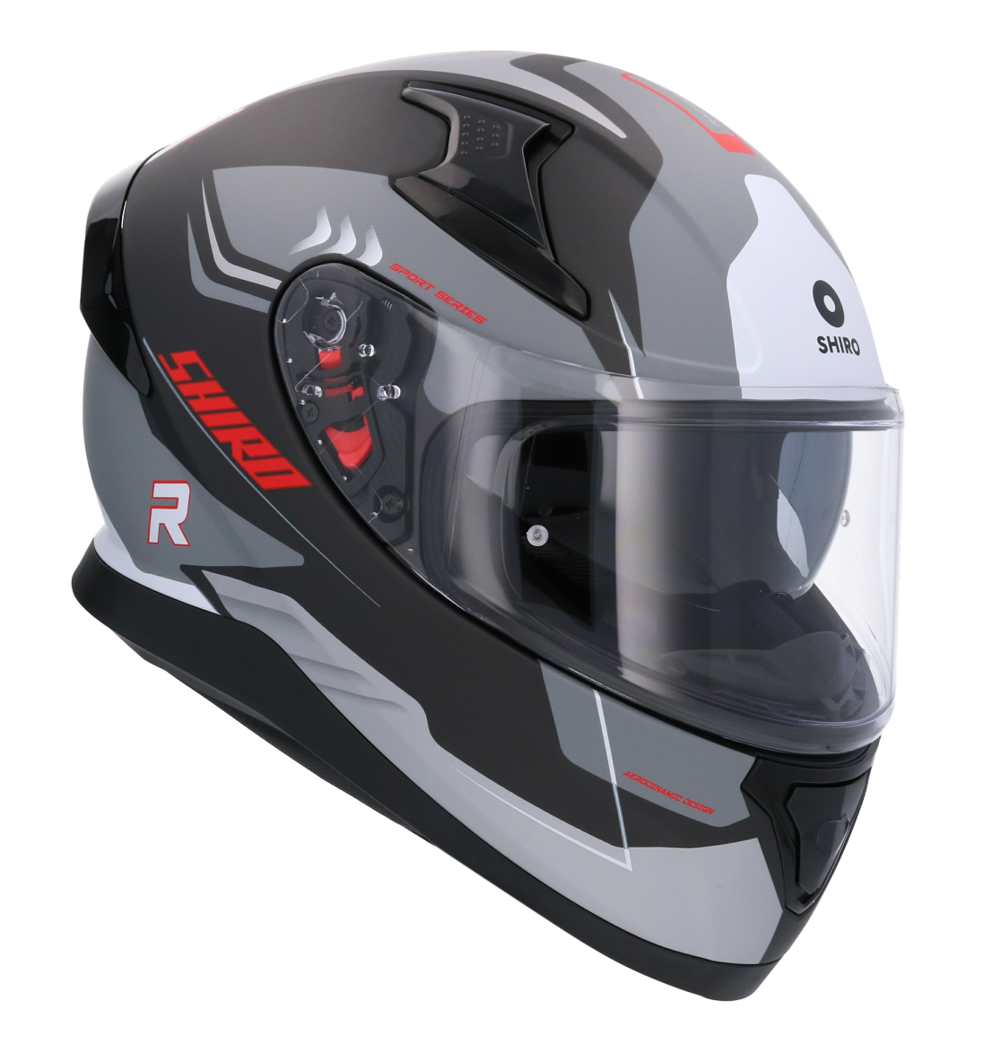 Casco SHIRO KATANA ORBE GRIS + Pantalla Oscura Regalo 1