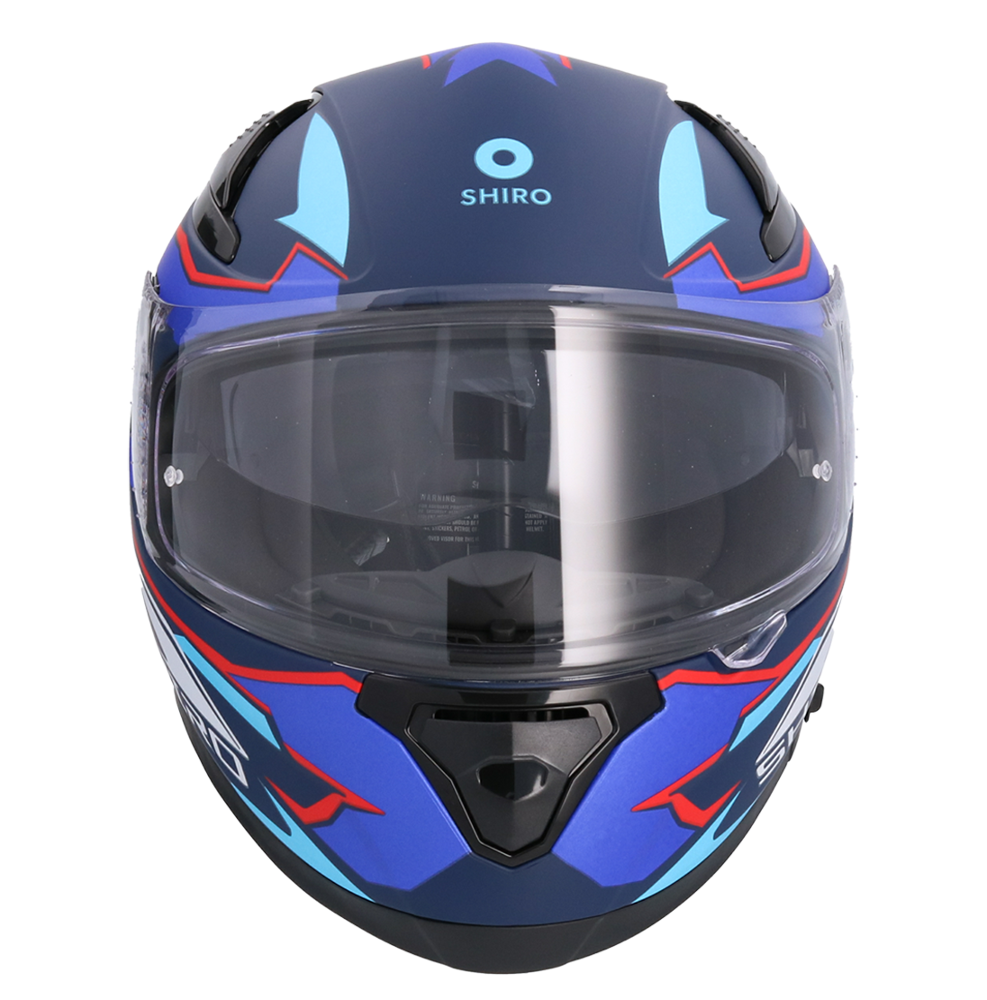 Casco SHIRO KATANA SHARP AZUL MATE + Pantalla Oscura Regalo 4