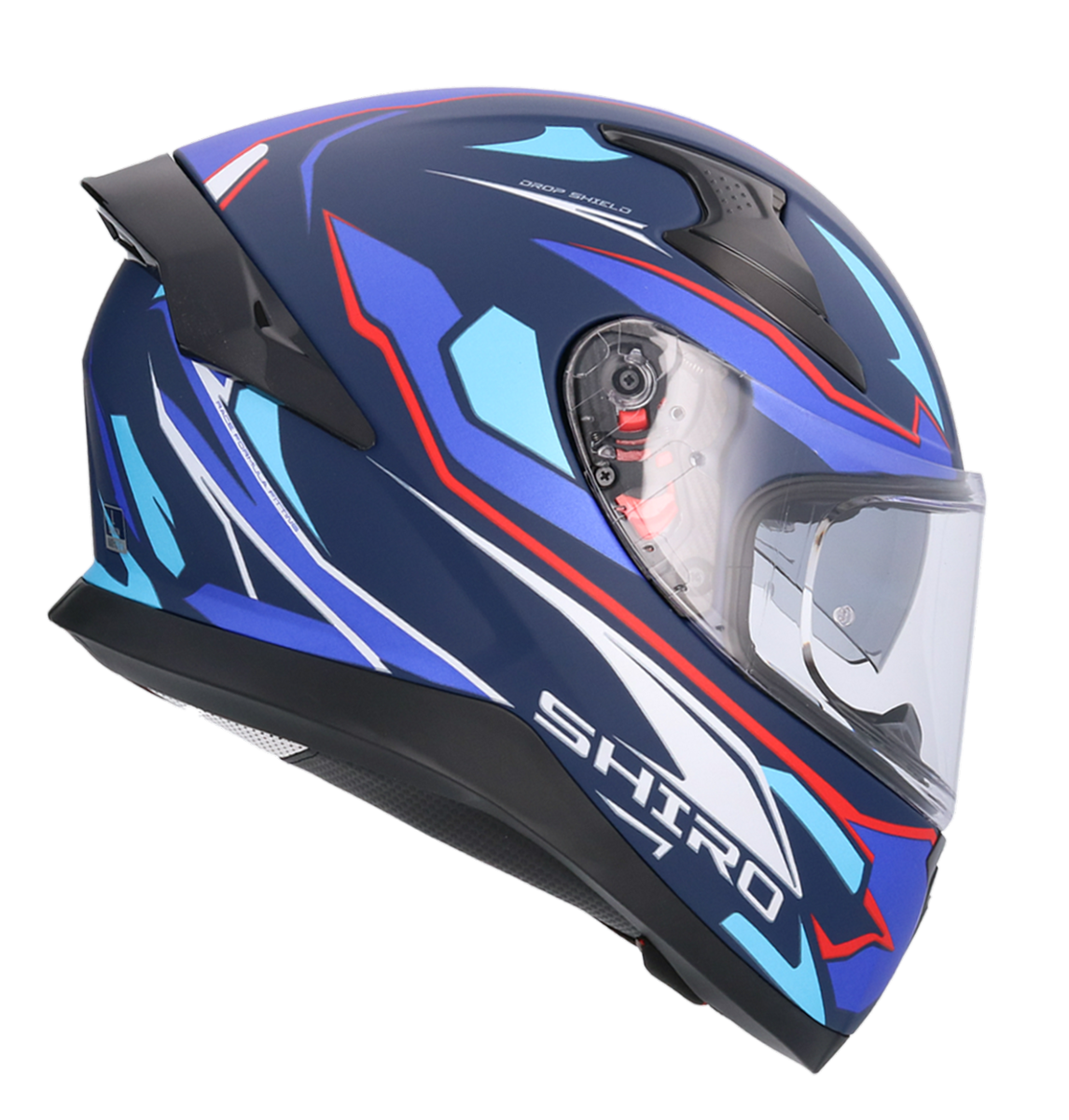Casco SHIRO KATANA SHARP AZUL MATE + Pantalla Oscura Regalo 3