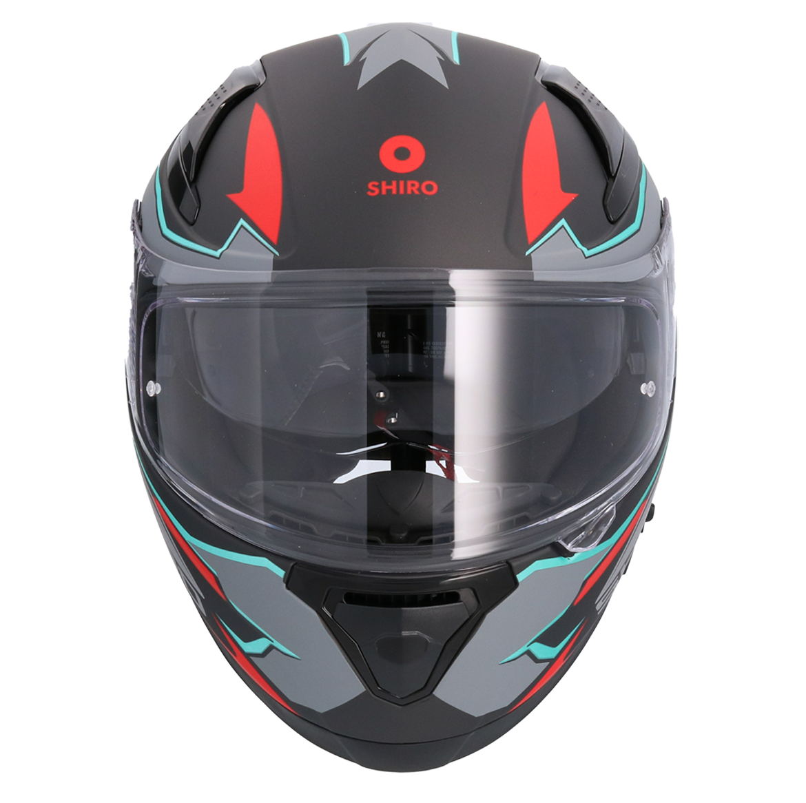 Casco SHIRO KATANA SHARP GRIS MATE + Pantalla Oscura Regalo 1