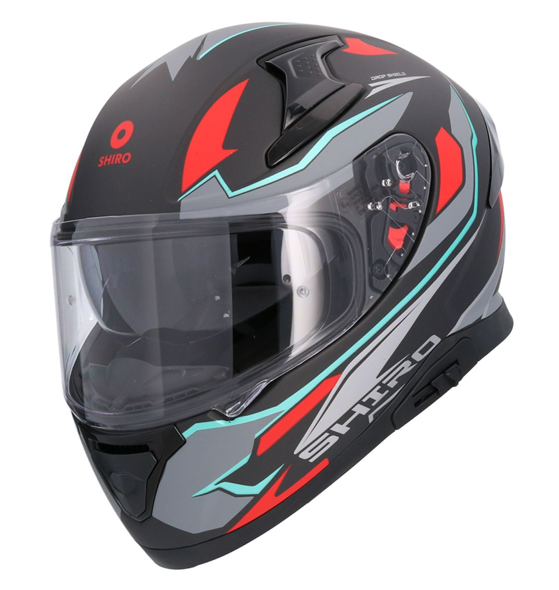 Casco SHIRO KATANA SHARP GRIS MATE + Pantalla Oscura Regalo 5