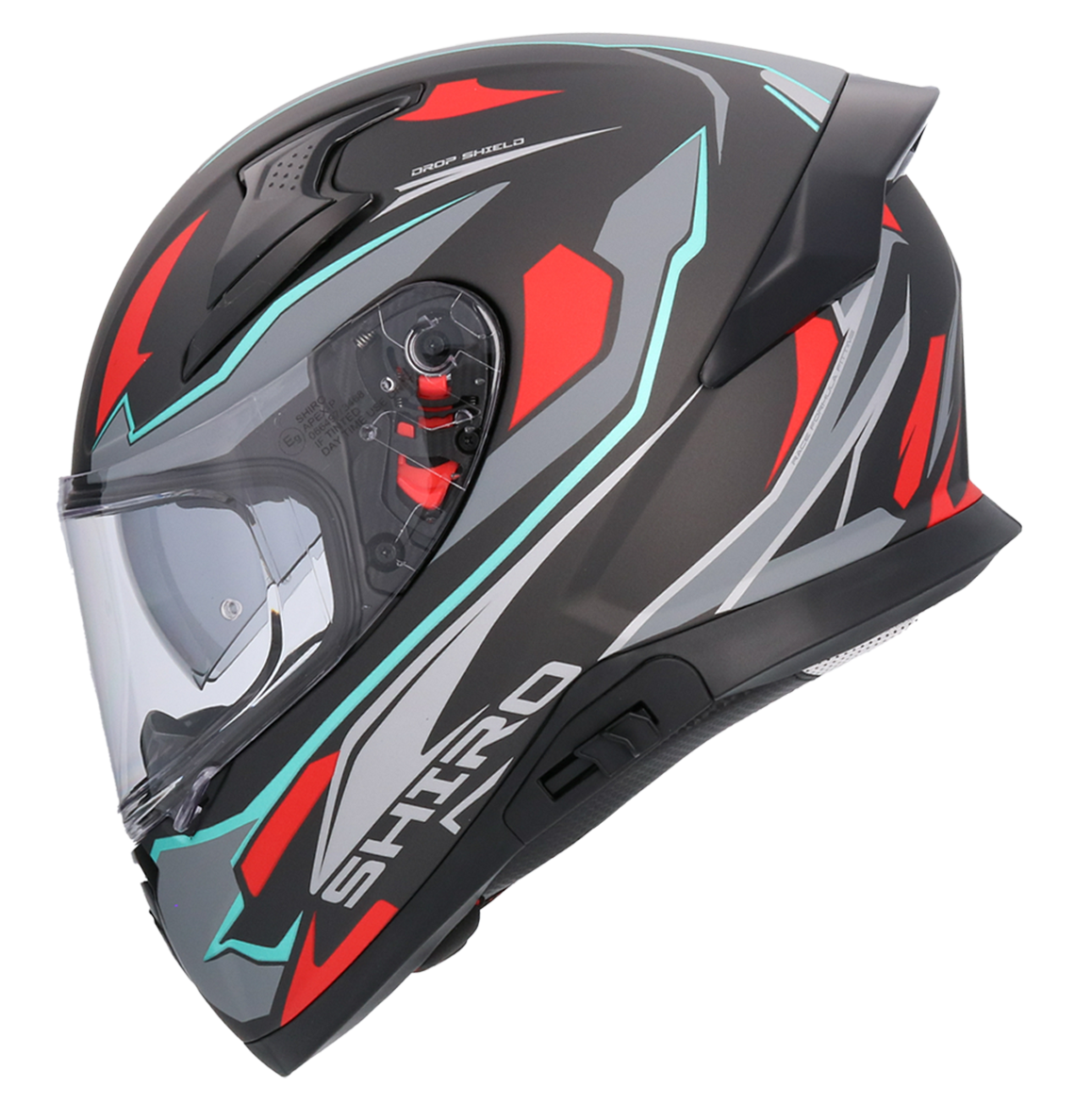 Casco SHIRO KATANA SHARP GRIS MATE + Pantalla Oscura Regalo 4