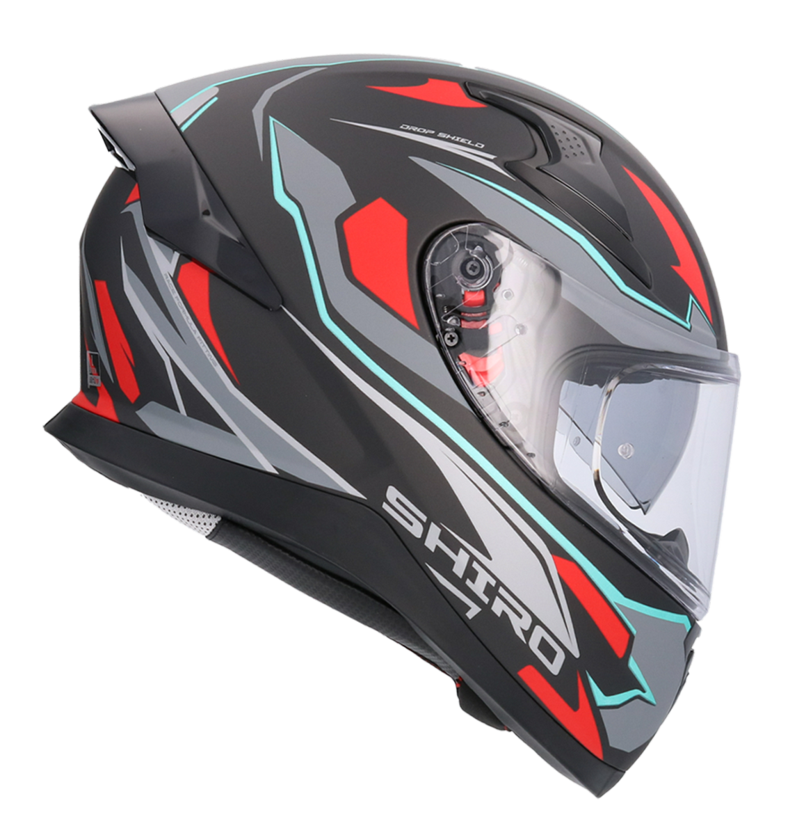 Casco SHIRO KATANA SHARP GRIS MATE + Pantalla Oscura Regalo 7