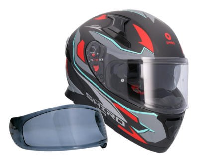 Casco SHIRO KATANA SHARP GRIS MATE + Pantalla Oscura Regalo