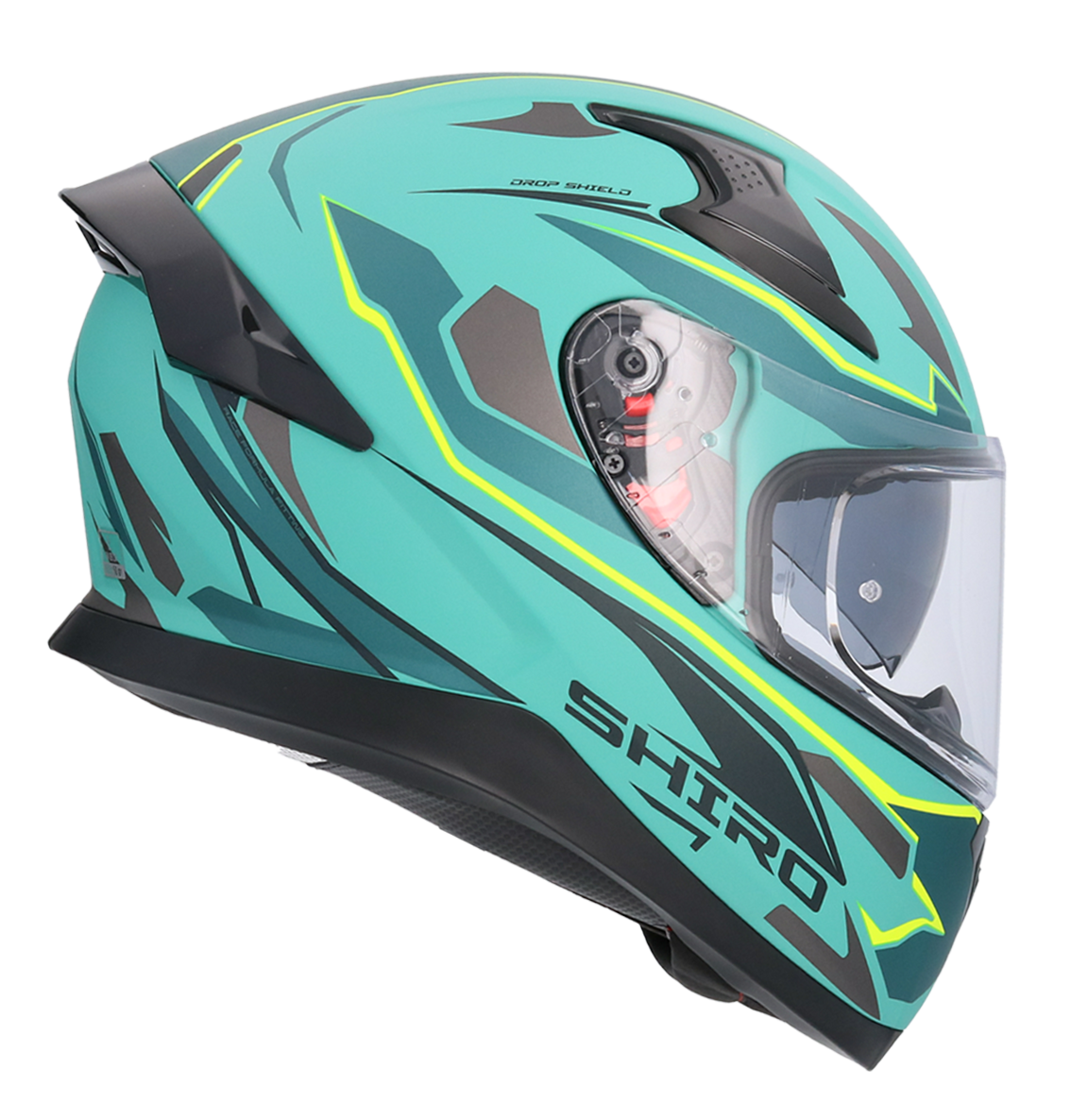 Casco SHIRO KATANA SHARP VERDE MATE + Pantalla Oscura Regalo 5
