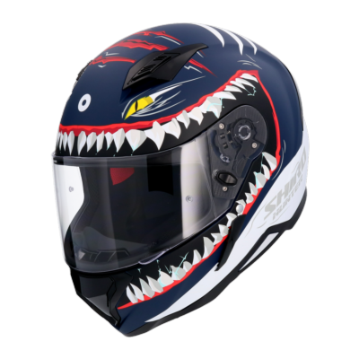 Casco SHIRO HUNTER SHARK AZUL MATE