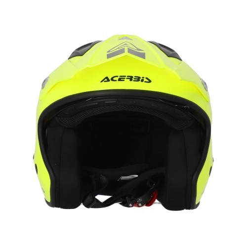 Casco trial Acerbis Aria amarillo fluor con visera ajustable