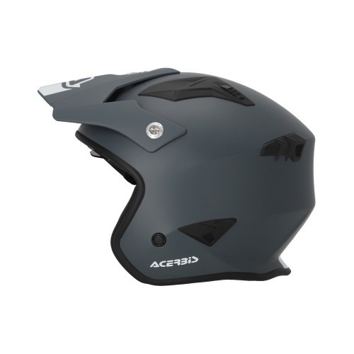 Casco trial Acerbis Aria gris oscuro con visera ajustable