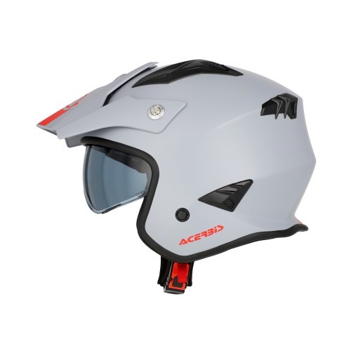 Casco ACERBIS JET ARIA Trial GRIS CLARO