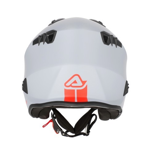 Casco jet Acerbis Aria gris claro vista frontal