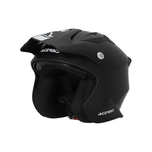 Casco Acerbis Jet Aria negro vista lateral ventilación