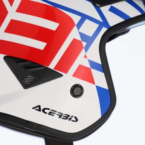 Casco ACERBIS JET ARIA GRAPHIC Trial BLANCO/AZUL/ROJO